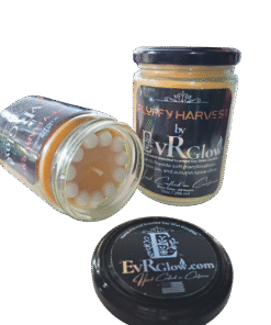 Fluffy Harvest Soy Wax Candle - Pumpkin Pie Topped with Marshmallows