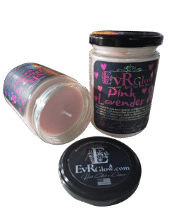 Pink Lavender Soy Wax Candle - Breast Cancer Awareness Scented Candle