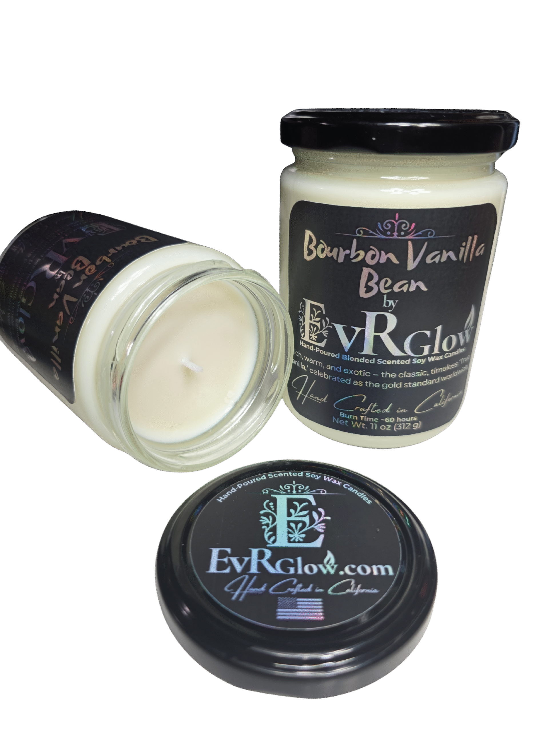 Bourbon Vanilla Bean Soy Wax Candle