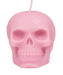 Pink Bubblegum Skull Soy Wax Candle