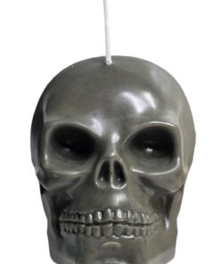 Gunmetal Mocha Skull Soy Wax Candle - Hot Chocolate Scented