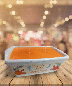 Harvest Spiced Cider Soy Wax Candle | Dual Wick Reusable Stoneware Loaf Pan | Fall is My Favorite Color