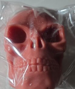 Alternative view of Flaming Trident Skull Soy Wax Candle | Cinnamon & Pumpkin Buttercream